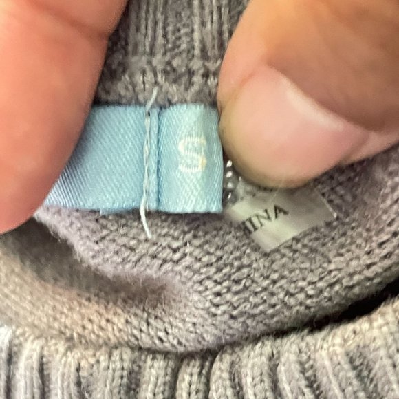 Anthropologie style | Textured faux fur sleeve sweater | Soft lavender gray knit - Picture 8 of 10